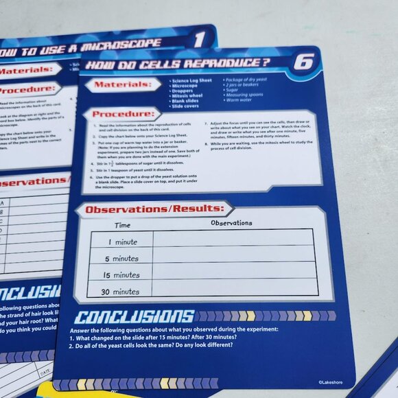 Lakeshore Cells and Organisms Activity Book Set Kit Plant Animal Model Biology M - Picture 14 of 16